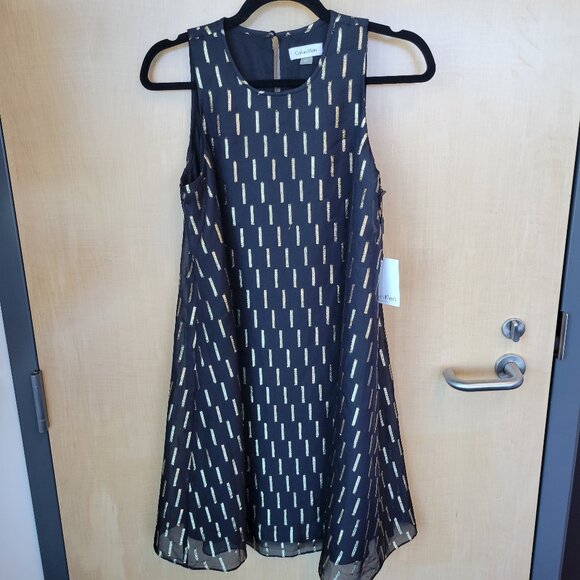 Calvin Klein Black and Gold dress - Picture 5 of 8